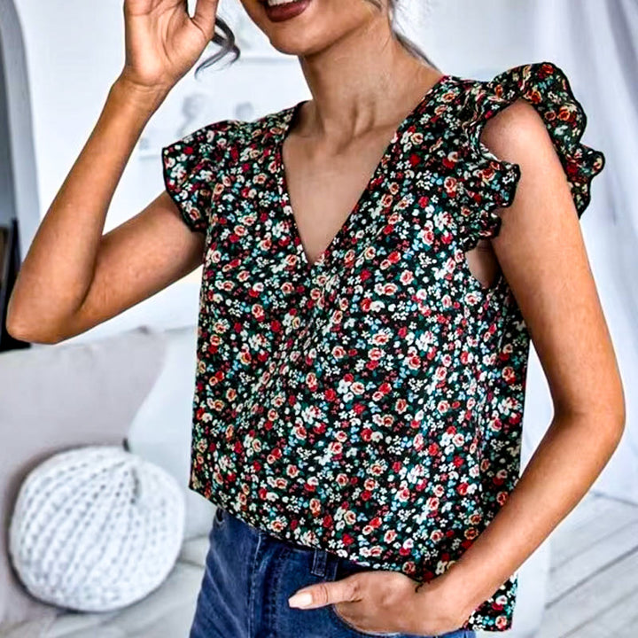Evelyn Ruffle Blouse