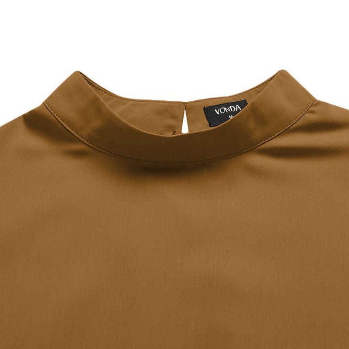 Sofia High-Collar Shirt